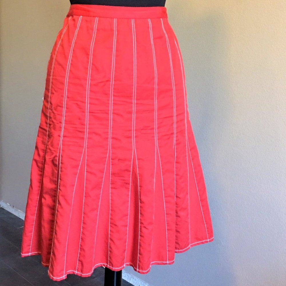 CITY DKNY stretch cotton flare skirt - Picture 2 of 9